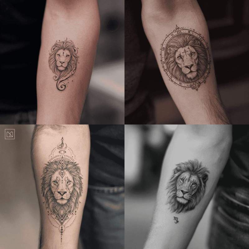 Sternzeichen Löwe Tattoo Designs