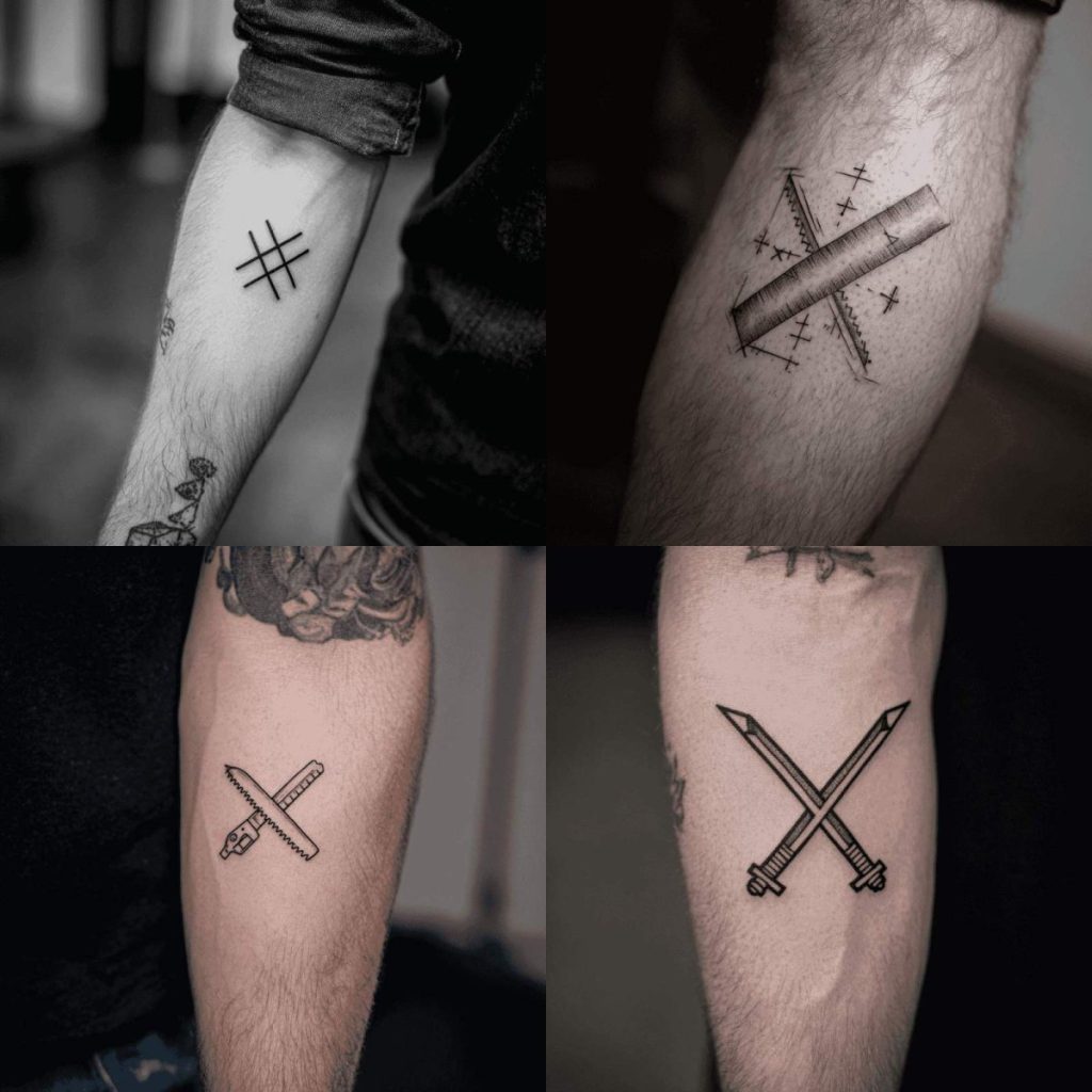 Straight Edge Tattoo Designs