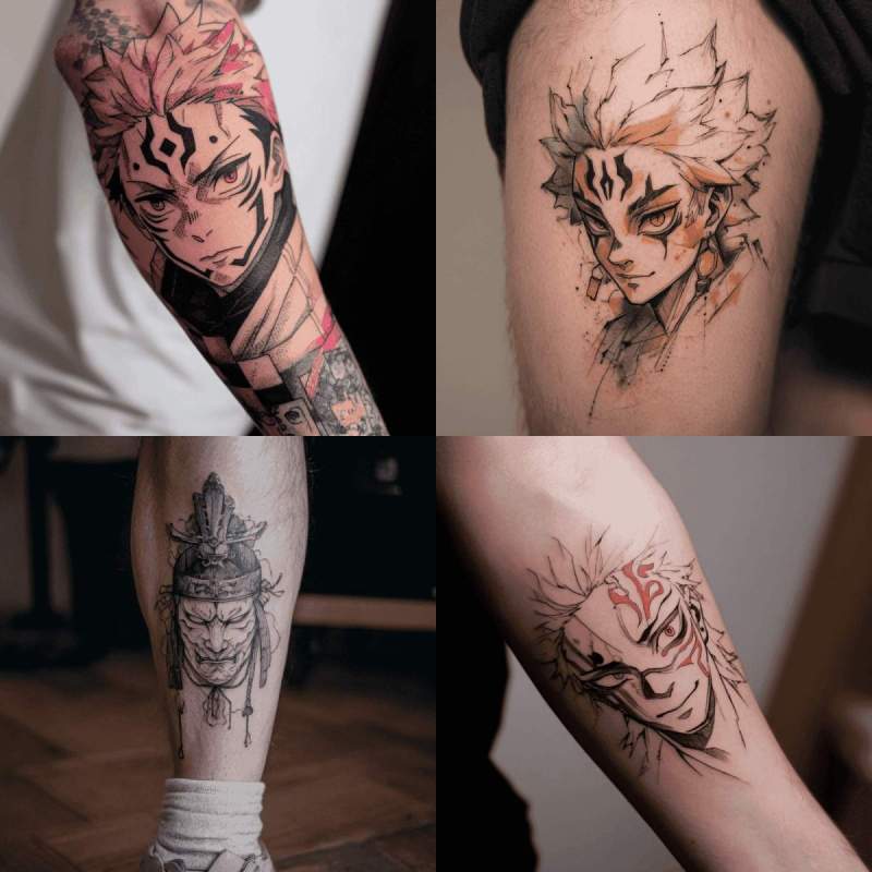Sukuna Tattoo Designs