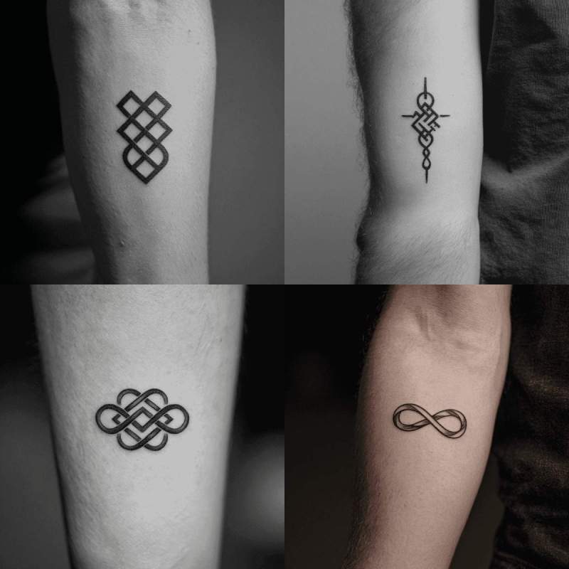 Symbol für Ewige Verbundenheit Tattoo Designs
