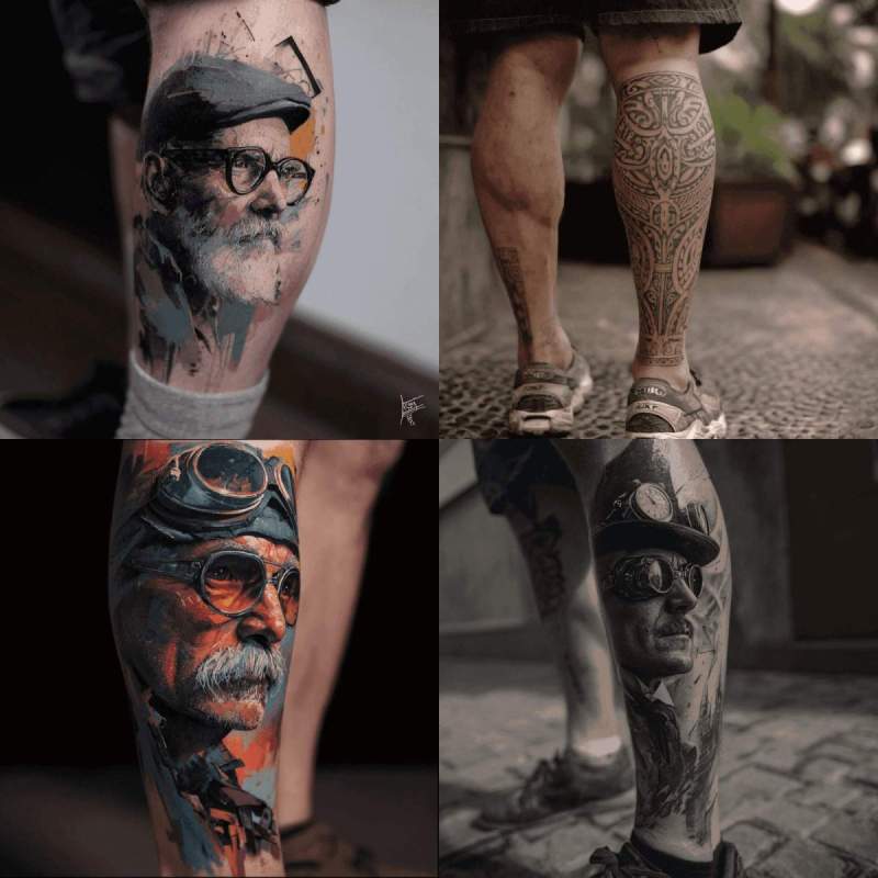 Tattoo Bein Mann Designs