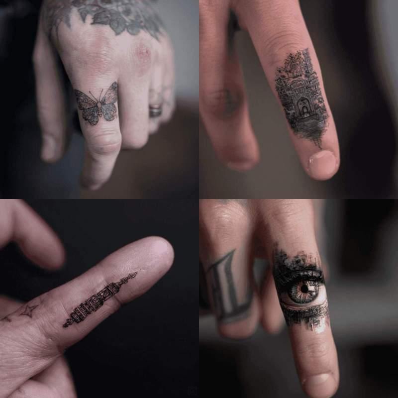 Tattoo Finger Innenseite Designs