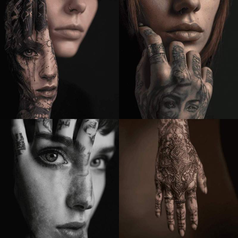 Tattoo Hand Frau Designs