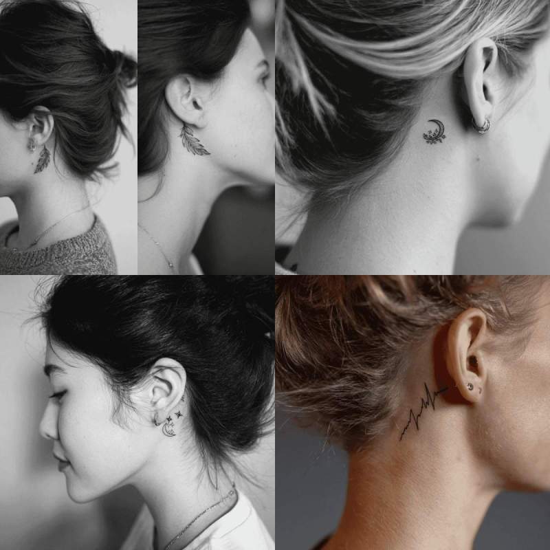 Tattoo Ideen Mini Tattoo Hinterm Ohr