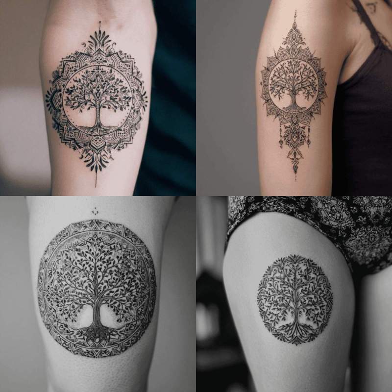 Tattoo Lebensbaum Mandala Designs