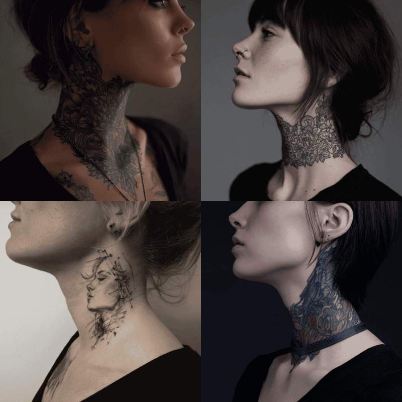 Tattoo Nacken Frau Designs