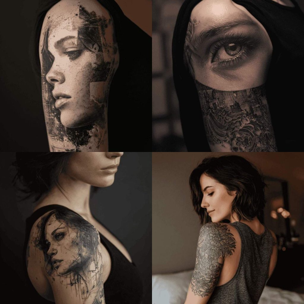 Tattoo Oberarm Frau Dezent Designs