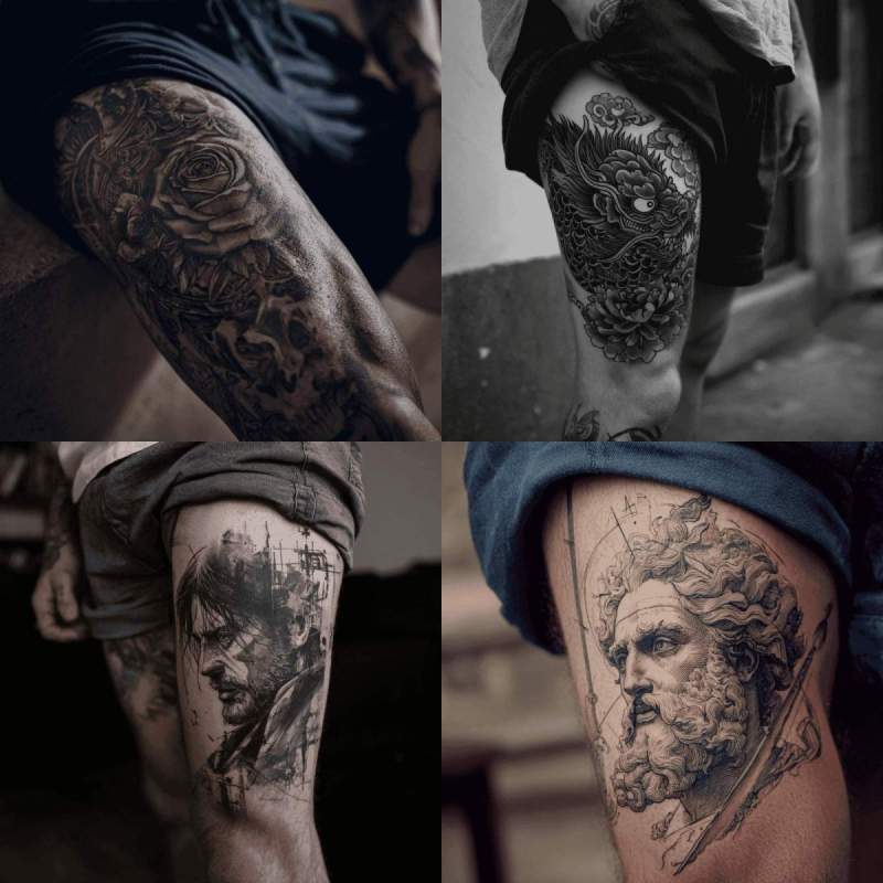 Tattoo Oberschenkel Männer Designs