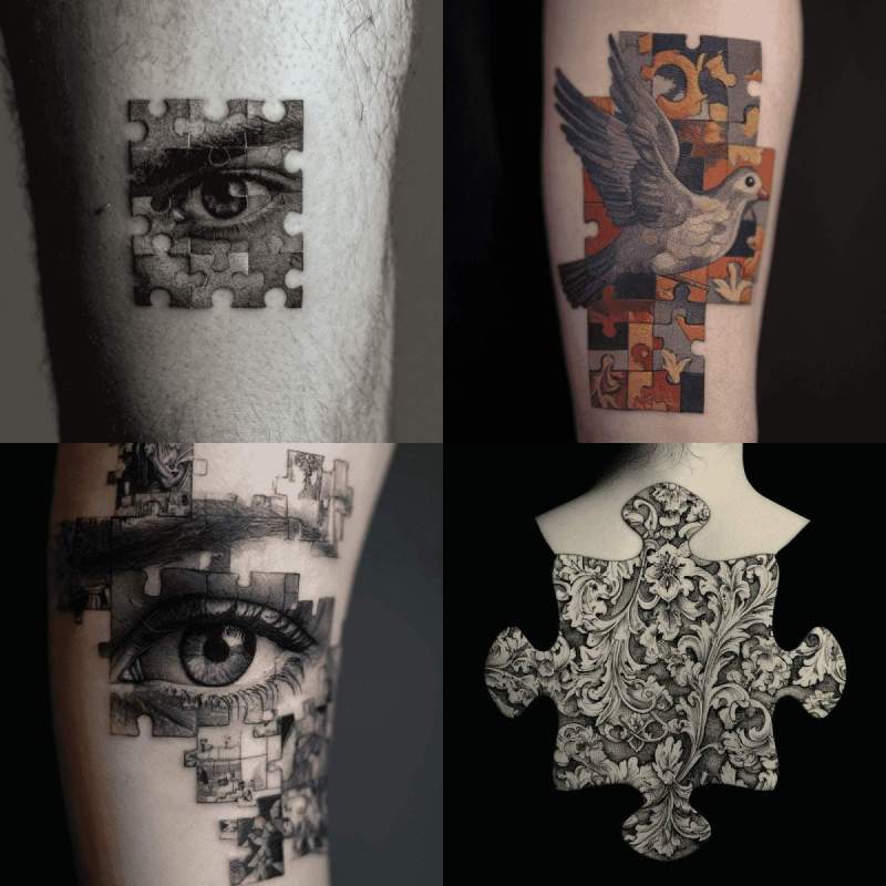 Tattoo Puzzle Designs