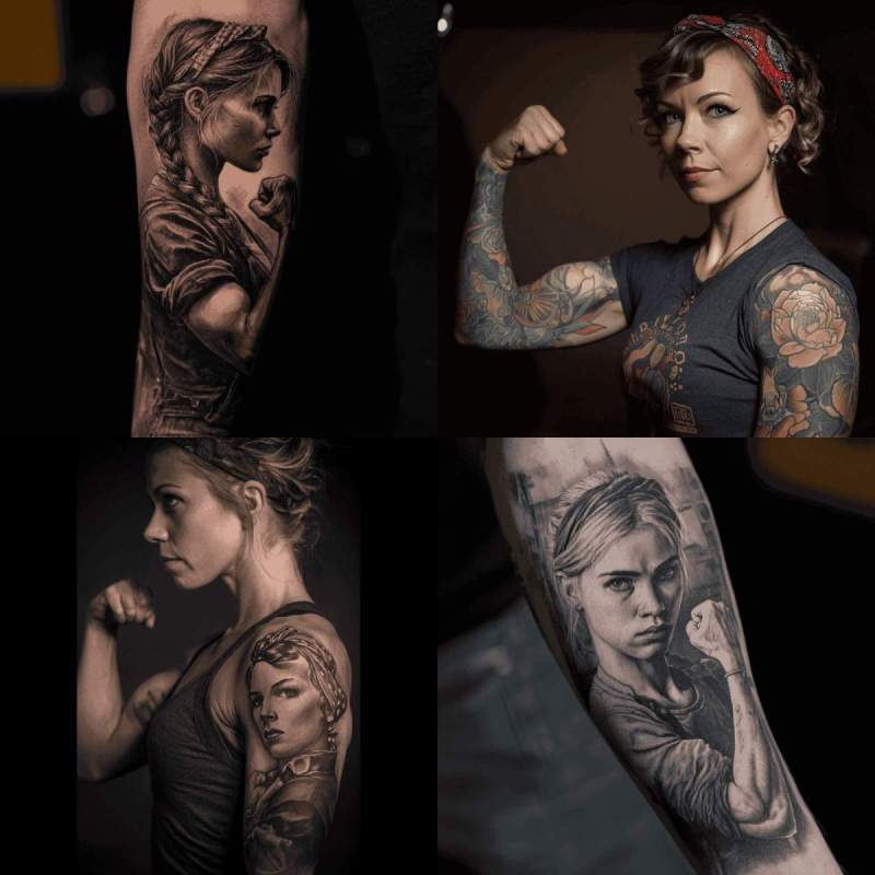 Tattoo Stärke Frau Designs