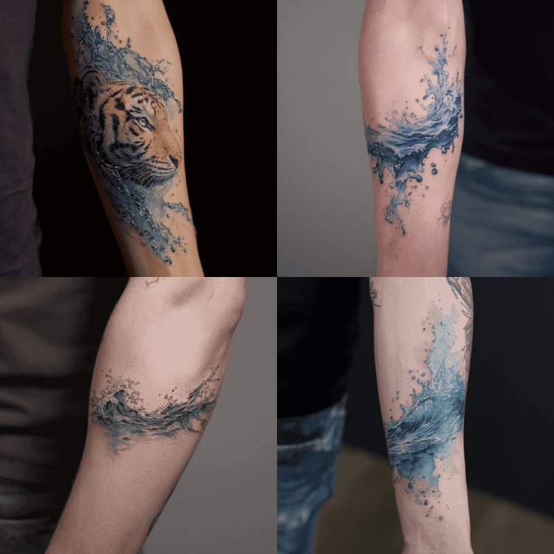 Tattoo Wasser Designs