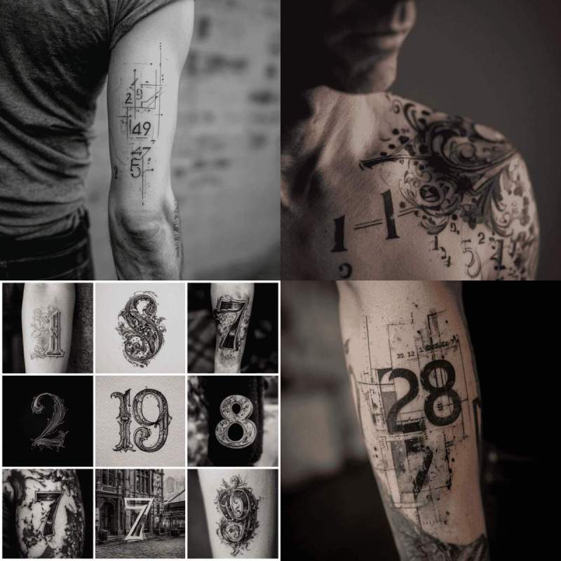 Tattoo Zahlen Designs