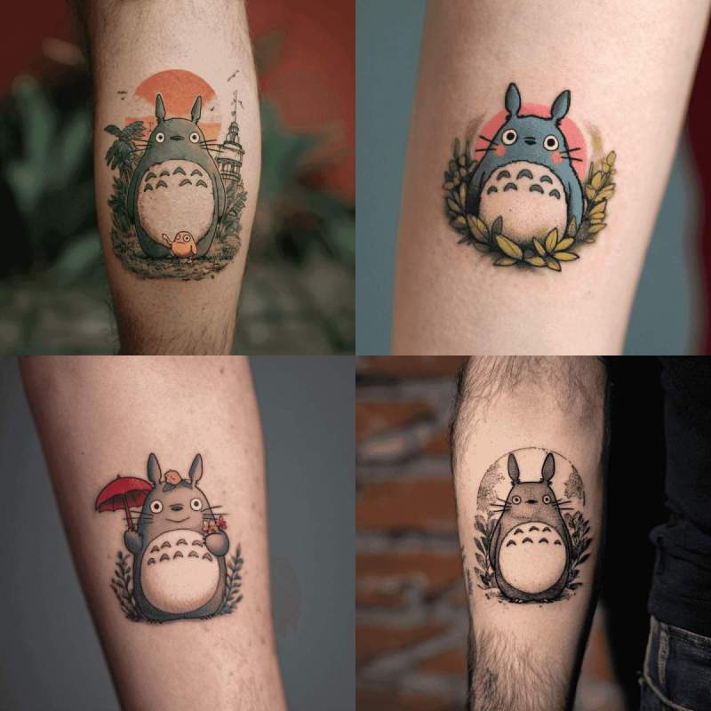 Totoro Tattoo Designs
