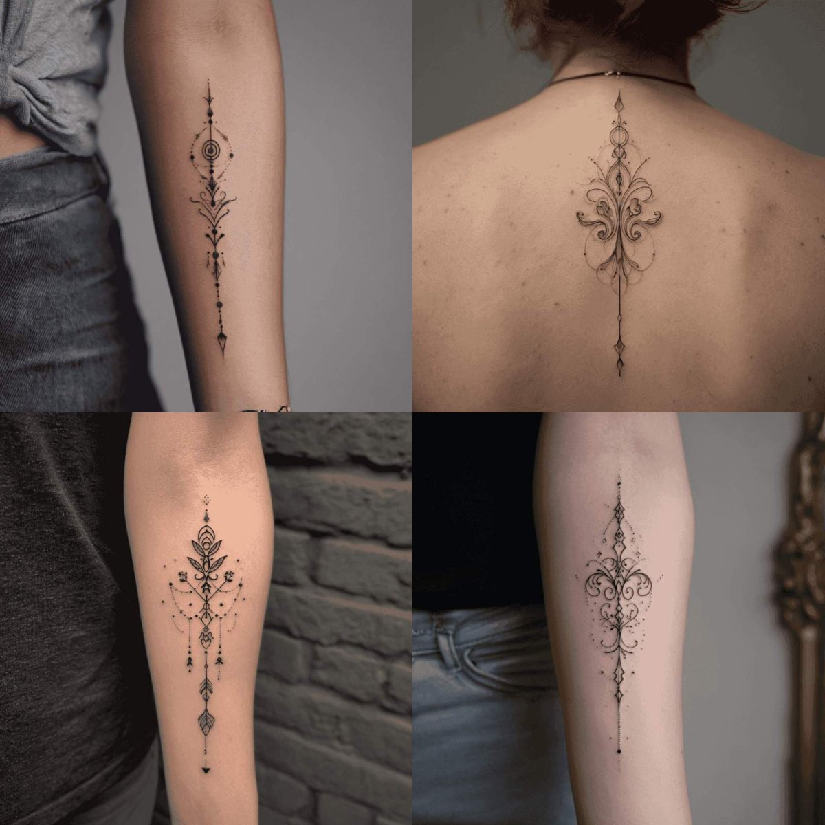 Unalome Tattoo Weiblich