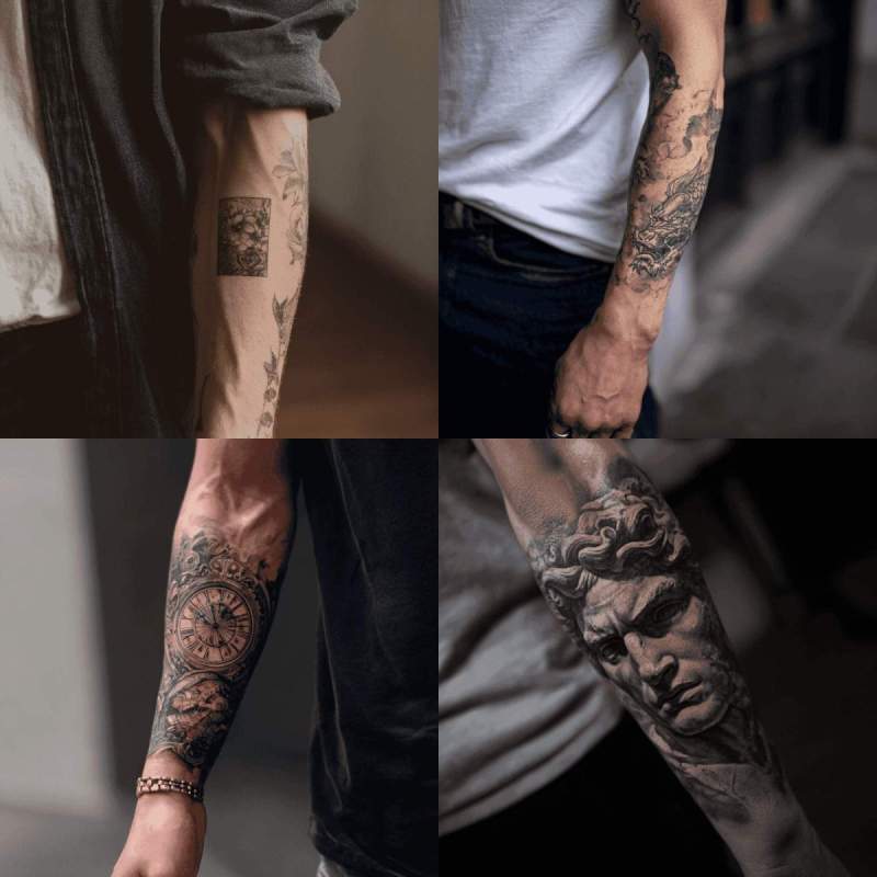 Unterarm Tattoo Arm Mann Klein Designs