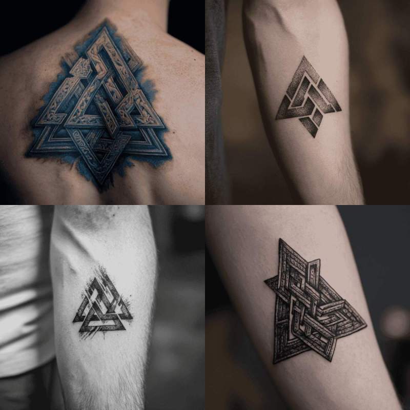 Valknut Tattoo Designs