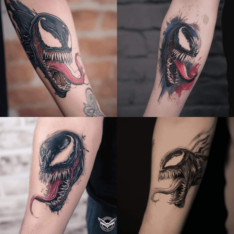 Venom Tattoo Designs