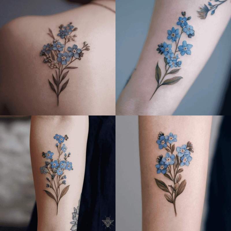 Vergissmeinnicht Tattoo