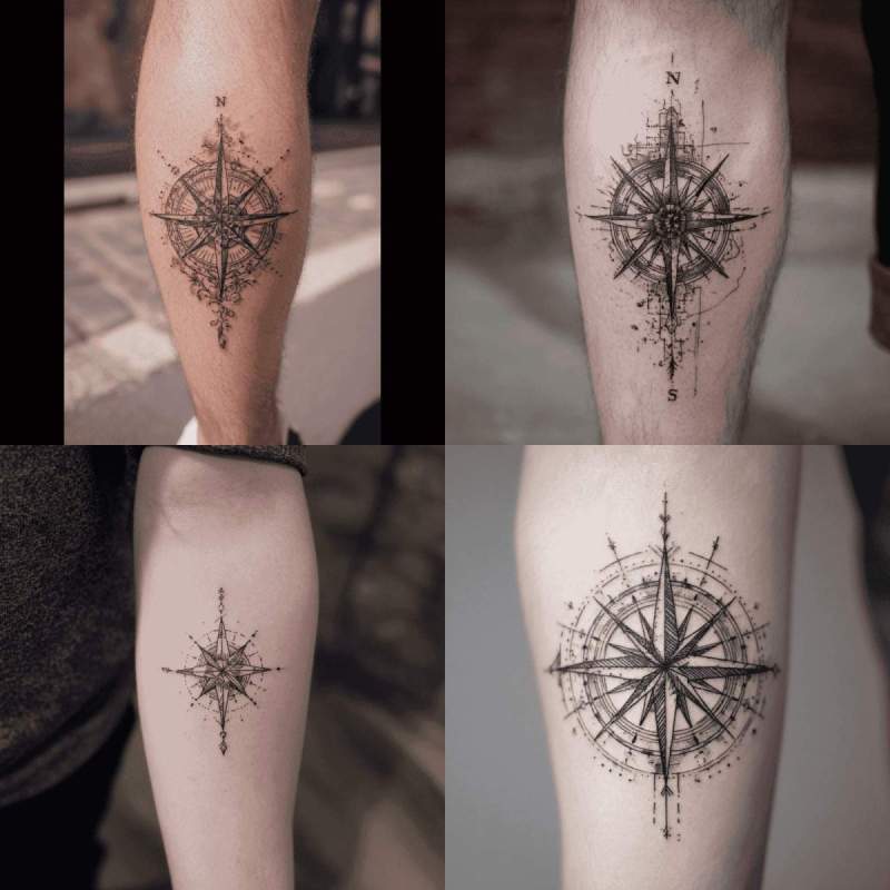 Windrose Tattoo Designs