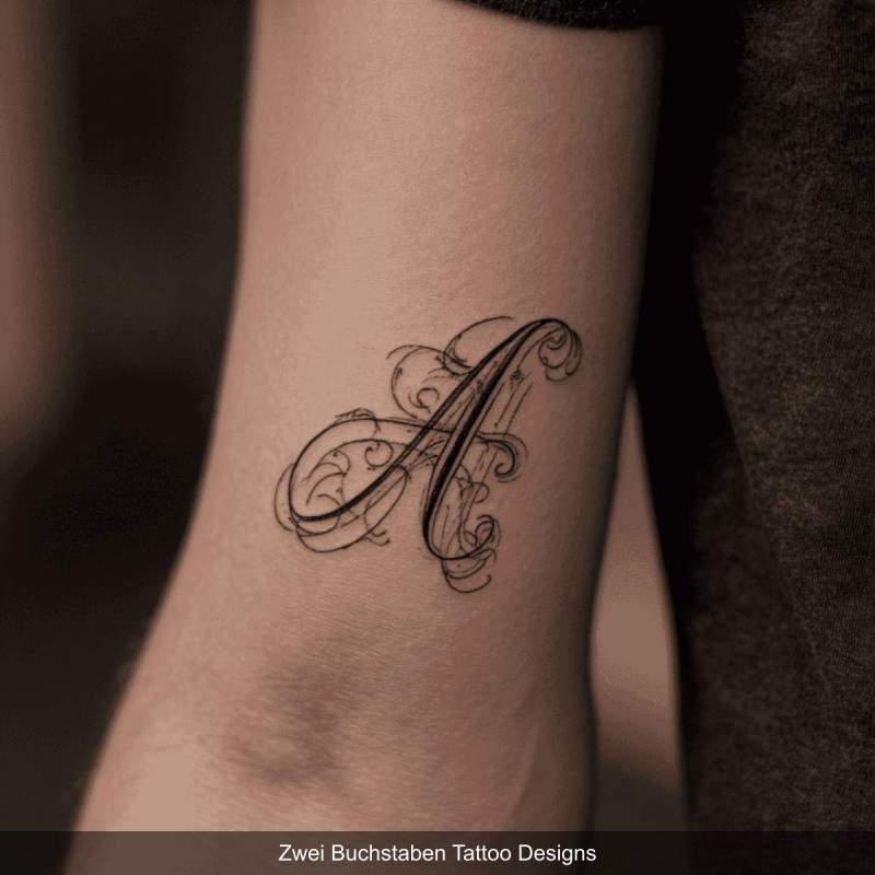 Zwei Buchstaben Tattoo Designs